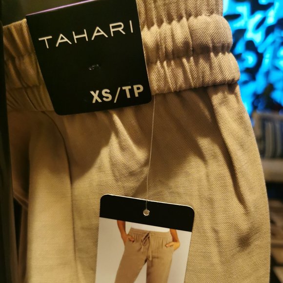 Tahari Jogger Pants (Tan) - Picture 7 of 8